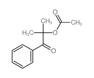 2-乙酰氧基-2-甲基-1-苯基-1-丙酮 结构式