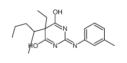 5-乙基-2-(3-甲基苯胺基)-5-戊-2-基-1H-嘧啶-4,6-二酮 结构式