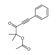 4-乙酰氧基-4-甲基-1-苯基-1-戊炔-3-酮 结构式