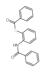 硫代苯甲酸 S-[2-(苯甲酰基氨基)苯基]酯 结构式