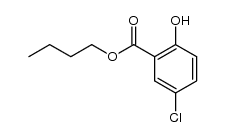 5-氯-2-羟基苯甲酸丁酯 结构式
