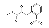 N-氯-N-甲氧基-2-(2-硝基苯基)乙酰胺 结构式