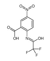 5-硝基-2-[(三氟乙酰基)氨基]苯甲酸 结构式