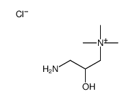 1-Propanaminium, 3-amino-2-hydroxy-N,N,N-trimethyl-, chloride (1:1) 结构式