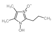 3-羟基-4,5-二甲基-1-氧代-2-丙基咪唑 结构式