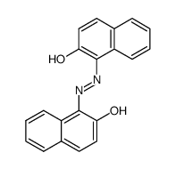 1,1'-(1,2-二氮烯二基)双(2-萘酚) 结构式