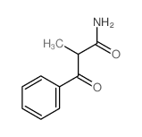 2-甲基-3-氧代-3-苯基丙酰胺 结构式