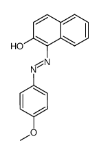 1-(4-甲氧基苯基偶氮)-2-萘酚 结构式