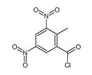 3,5-二硝基-2-甲基苯甲酰氯 结构式