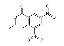 2-甲基-3,5-二硝基苯甲酸乙酯 结构式