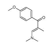 3-(二甲氨基)-1-(4-甲氧基苯基)-2-甲基丙-2-烯-1-酮 结构式