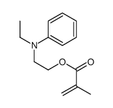 2-Propenoic acid, 2-methyl-, 2-(ethylphenylamino)ethyl ester 结构式
