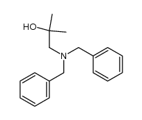 1-(二苄基氨基)-2-甲基丙-2-醇 结构式