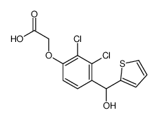 [2,3-二氯-4-[(2-噻吩基)羟基甲基]苯氧基]乙酸 结构式
