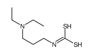 N-[3-(二乙基氨基)丙基]二硫代氨基甲酸 结构式