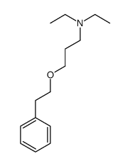 N,N-二乙基-3-(苯乙基氧基)丙胺 结构式