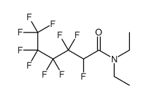 N,N-二乙基-2,3,3,4,4,5,5,6,6,6-十氟己酰胺 结构式