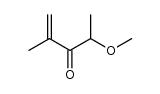 4-甲氧基-2-甲基-1-戊烯-3-酮 结构式
