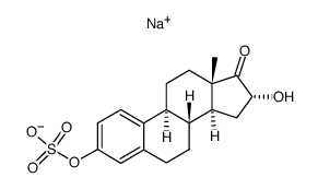 16α-羟基雌酮-3-硫酸酯钠 结构式