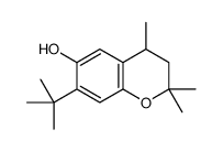 7-叔丁基-2,2,4-三甲基-3,4-二氢苯并吡喃-6-醇 结构式