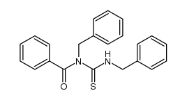 Benzamide, N-(phenylmethyl)-N-[[(phenylmethyl)amino]thioxomethyl]- 结构式