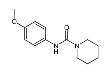N-(4-甲氧基苯基)哌啶-1-甲酰胺 结构式