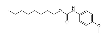 N-(4-甲氧基苯基)氨基甲酸辛酯 结构式