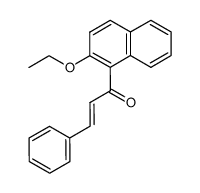 1-(2-乙氧基-1-萘基)-3-苯基-2-丙烯-1-酮 结构式