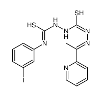 Carbonothioicdihydrazide,2-[[(3-iodophenyl)amino]thioxomethyl]-2'-[1-(2-pyridinyl)ethylidene]- (9CI) 结构式
