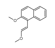 (E)-2-甲氧基-1-(2-甲氧基乙烯基)萘 结构式