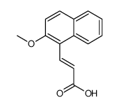 3-(2-甲氧基萘-1-基)丙-2-烯酸 结构式