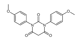 1,3-双(4-甲氧基苯基)-2,4,6(1H,3H,5H)-嘧啶三酮 结构式