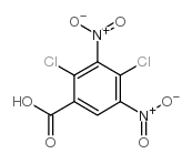 2,4-二氯-3,5-二硝基苯甲酸 结构式