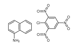 1-萘胺与2-氯-1,3,5-三硝基苯的化合物 结构式