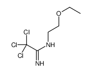 2,2,2-三氯-N'-(2-乙氧基乙基)乙脒 结构式