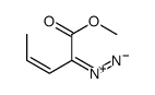 3-Pentenoic acid, 2-diazo-, methyl ester, (3E)- 结构式