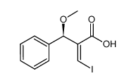 (R,Z)-3-碘-2-(甲氧基(苯基)甲基)丙烯酸 结构式