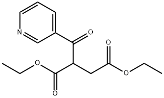 乙基β-乙氧羰基-γ-氧代-3-吡啶丁酸酯 结构式