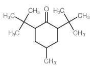 2,6-二叔丁基-4-甲基环己酮 (异构体混合物) 结构式