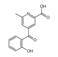 4-(2-羟基苯甲酰基)-6-甲基吡啶-2-羧酸 结构式