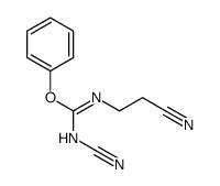 苯基 N-氰基-N'-(2-氰乙基)碳亚氨酸酯 结构式
