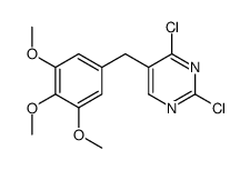 2,4-二氯-5-(3,4,5-三甲氧基苄基)嘧啶 结构式