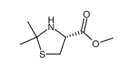 L-2,2-二甲基噻唑烷-4-羧酸甲酯 结构式