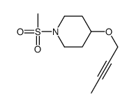 4-(2-丁炔-1-基氧基)-1-(甲基磺酰基)哌啶 结构式