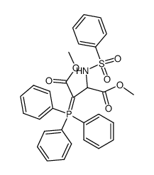 N-(苯磺酰基)-3-(三苯基膦亚基)天冬氨酸 1,4-二甲酯 结构式