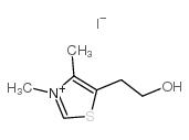 3,4-二甲基-5-(2-羟乙基)碘代噻唑 结构式