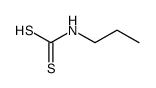 N-丙基二硫代氨基甲酸 结构式