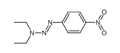 3,3-二乙基-1-(4-硝基苯基)三氮烯 结构式