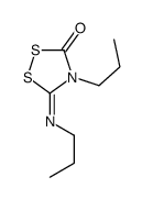 4-丙基-5-(丙基亚氨基)-1,2,4-二噻唑烷-3-酮 结构式