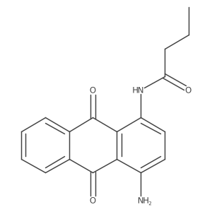 N-(4-氨基-9,10-二氢-9,10-二氧代-1-蒽基)丁酰胺 结构式